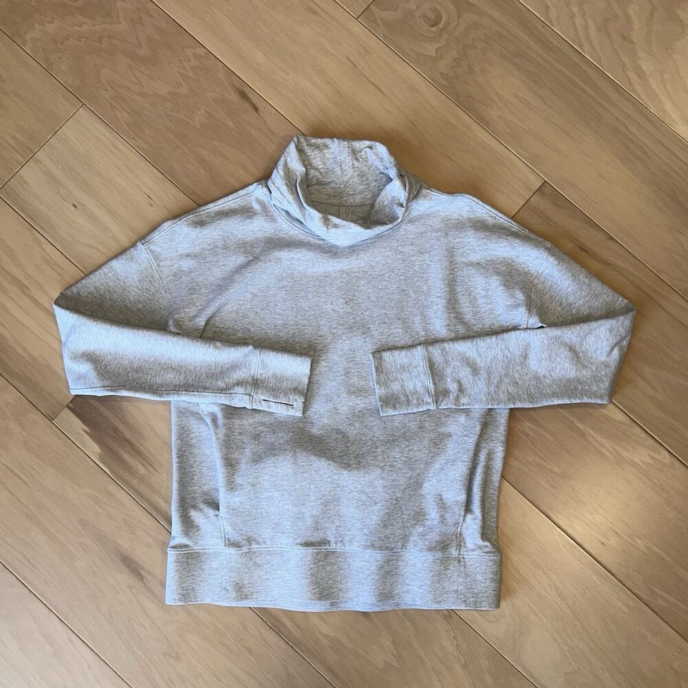 Lululemon Go Forward Pullover Cowl Neck Gray Women’s 6